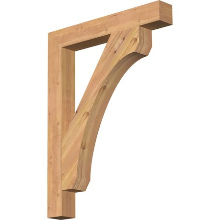 Legacy Block Smooth Bracket, Western Red Cedar, 3 1/2W X 26D X 34H